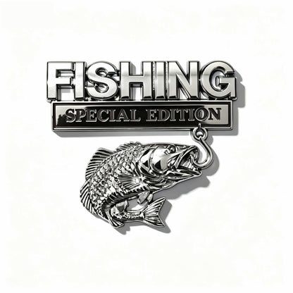 🔥 🎣 Fishing Special EditionTM Premium 3D Metal Vehicle Emblem Badge