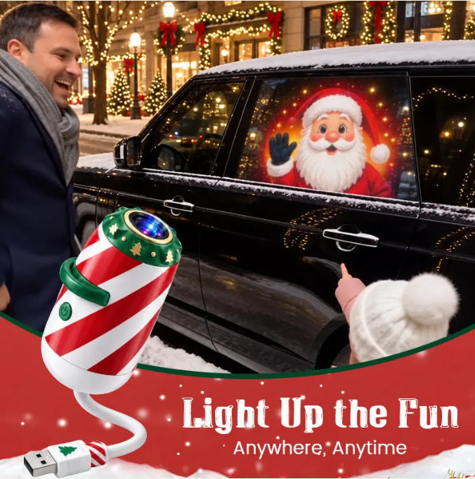 Christmas Car Greeting Projector