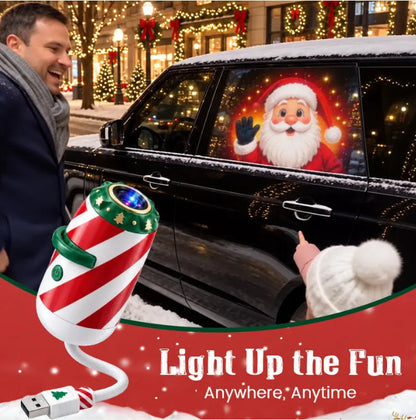 Christmas Car Greeting Projector