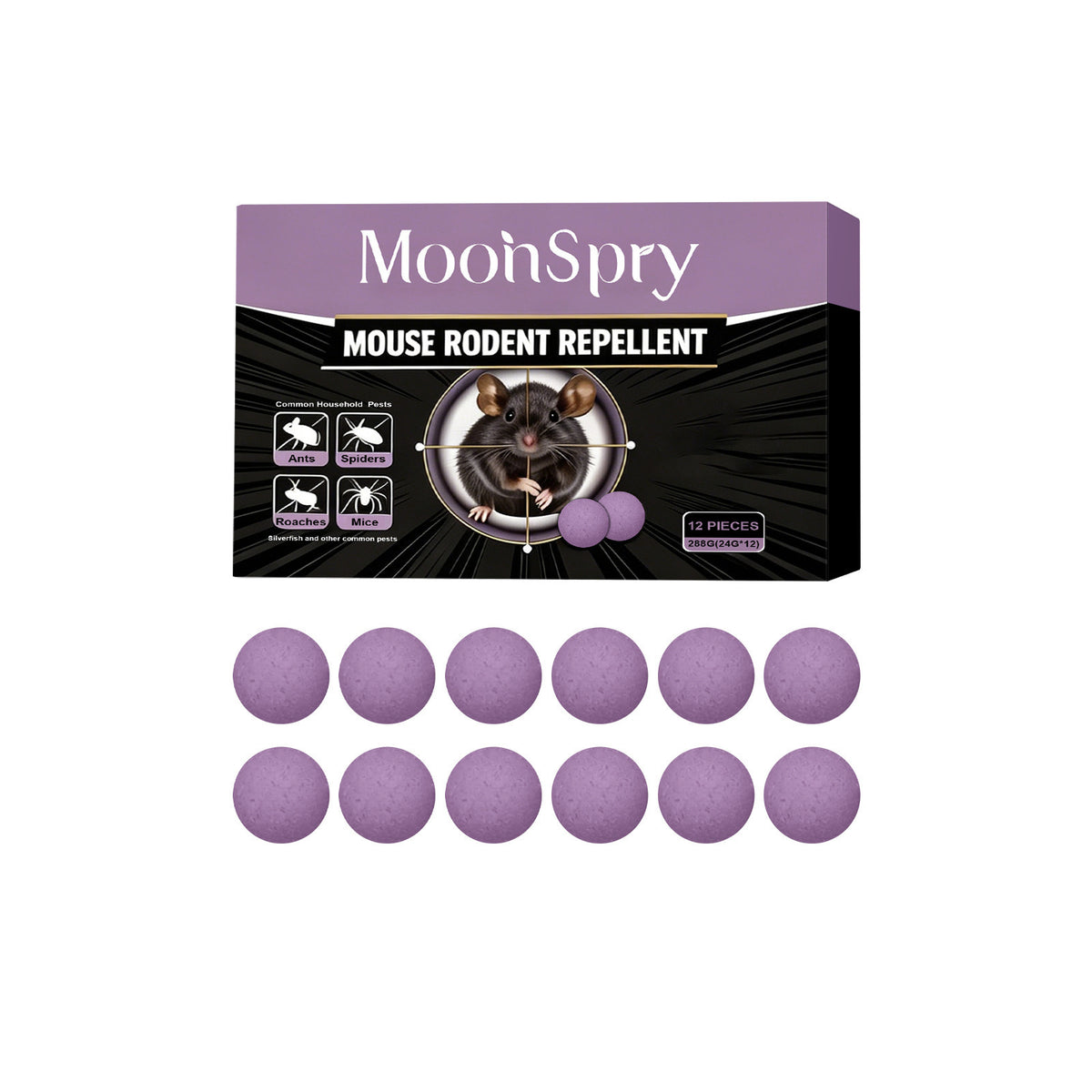 🏆12-Pack Rodent Repellent Balls for Home Kitchen Effective Pest Control Solution🐀🐍🐜🦂🦟