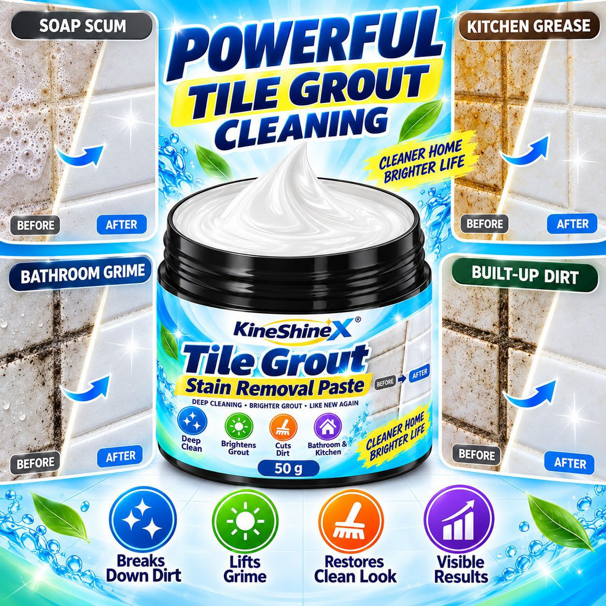 🔥Limited Time Promotion 50% OFF🔥Tile Grout Cleaner