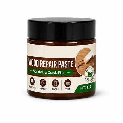Furniture & Floor Repair Paste – Works on tables, cabinets & wooden floors. Covers scuffs & peeling. No more ugly scratches! 🏠✅