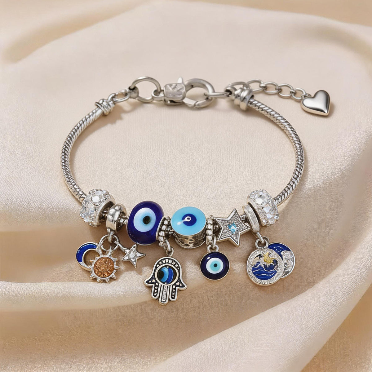 ⏳Limited-time 50% off⏰Celestial Sun Moon Charm Bracelet💫☄️