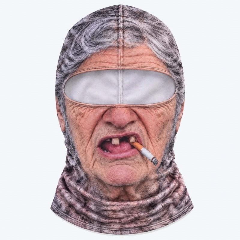 🎿 Realistic Face Balaclava – Funny Ski & Snowboard Mask for Cold Weather Adventures