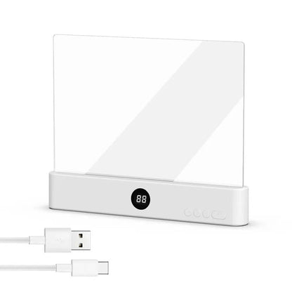 Smart LED Reading Lamp – Rechargeable, Adjustable Brightness & Timer Function, Flat Design Bedside Light for Cozy Night Reading & Unique Reader Gift