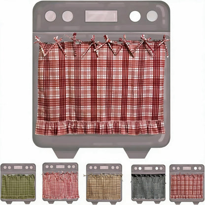 🧺 Handmade Oven Skirts | Farmhouse Kitchen Décor🔒 Heat-Resistant | 🎀 Effortless Install | ✨ Hide Clutter & Elevate Style