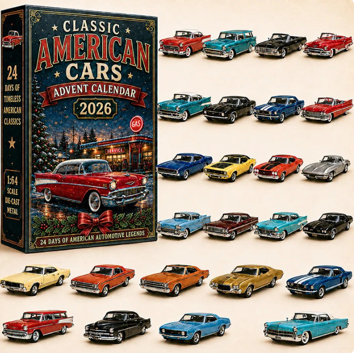 24 Days of Classic American Cars Advent Calendar – 24 Vintage Ride Collectibles