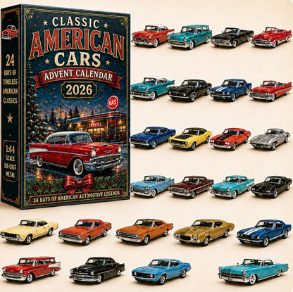 24 Days of Classic American Cars Advent Calendar – 24 Vintage Ride Collectibles