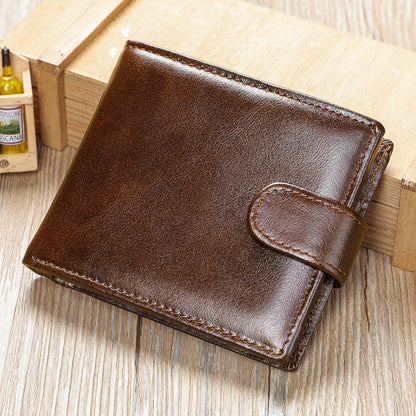 👔Men's Leather Wallet With Multiple Card Slots | Slim Bifold Wallet
