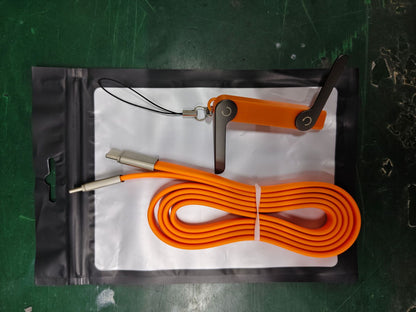 Cable de carga 2 en 1 desmontable con SuperCharge de 240 W y soporte invisible giratorio de 360°