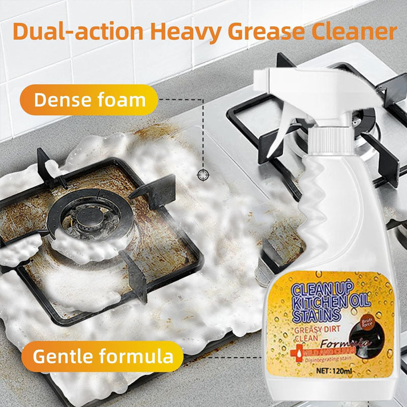 Kitchen Spray Cleaner & Degreaser - Antibacterial Lemon Scented Quick Grease Removal