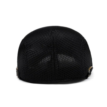 🔥Men's Breathable Mesh Flat Cap – Adjustable Newsboy Ivy Beret Summer Hat
