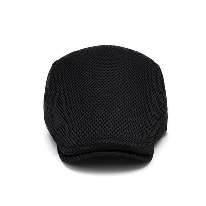 🔥Men's Breathable Mesh Flat Cap – Adjustable Newsboy Ivy Beret Summer Hat