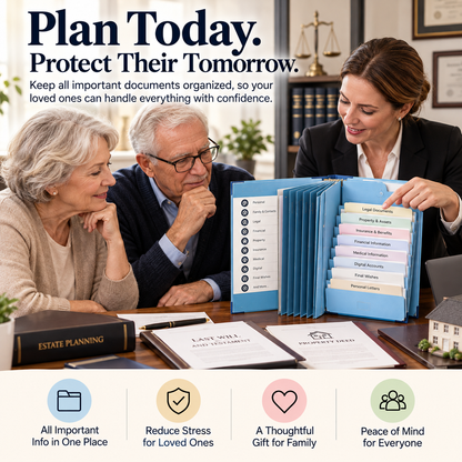 📂"When We Die" Document Organizer Binder