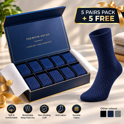 PREMIUM BAMBOO FIBRE MID-CALF SOCKS