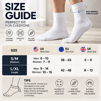 PREMIUM BAMBOO FIBRE MID-CALF SOCKS