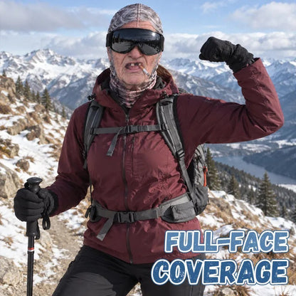 🤣 Funny Realistic Face Mask – Full Coverage Balaclava for Skiing, Snowboarding & Winter Fun