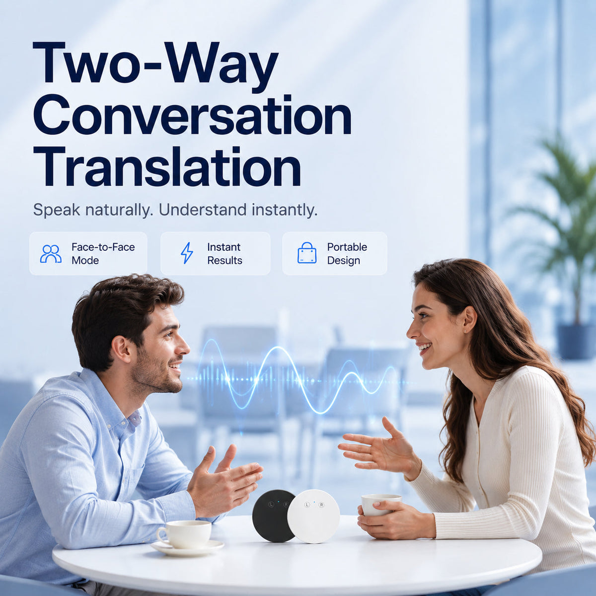 AI Pocket Translator – Real-Time Two-Way Voice Translation in 35+ Languages