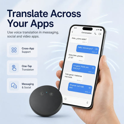 AI Pocket Translator – Real-Time Two-Way Voice Translation in 35+ Languages
