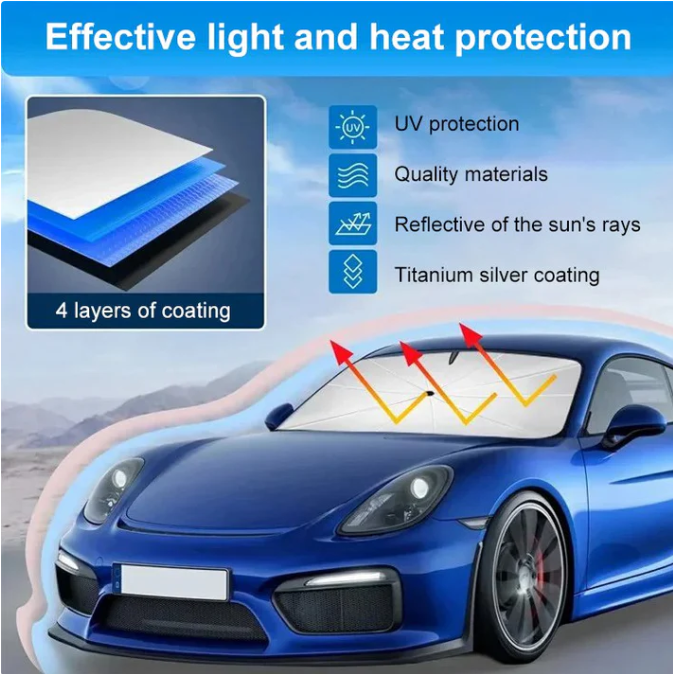 🔥Car Windshield Folding Sunshade Umbrella