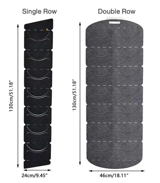 Hanging hat holder with multiple pockets