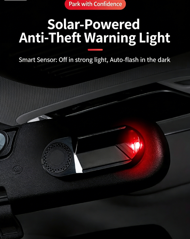 Alarma falsa con LED intermitente antirrobo para coche