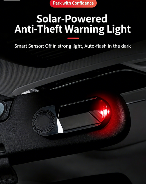 Alarma falsa con LED intermitente antirrobo para coche