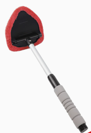 Microfiber Car Windshield Cleaning Tool with Extendable Handle