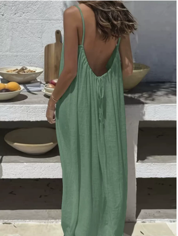 💃Backless Spaghetti Strap Maxi Dress