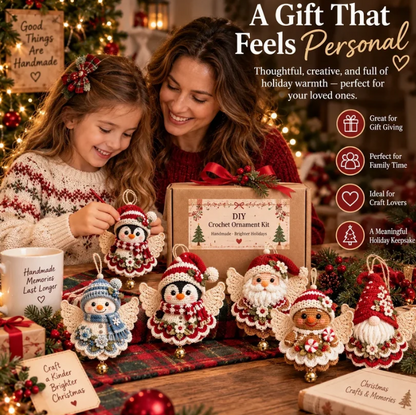 🎄 Diy Crochet Christmas Angel Ornament Kit – Make, Hang & Treasure✨