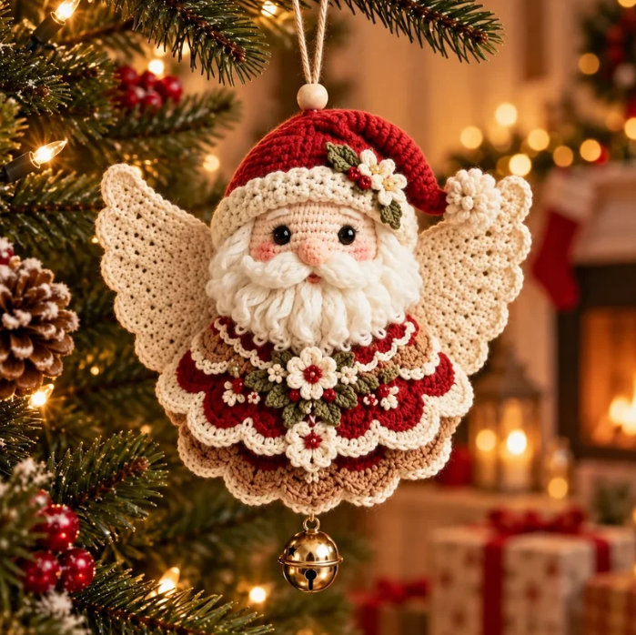 🎄 Diy Crochet Christmas Angel Ornament Kit – Make, Hang & Treasure✨