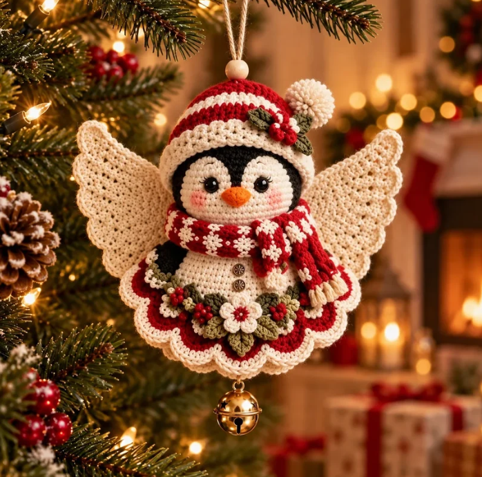 🎄 Diy Crochet Christmas Angel Ornament Kit – Make, Hang & Treasure✨