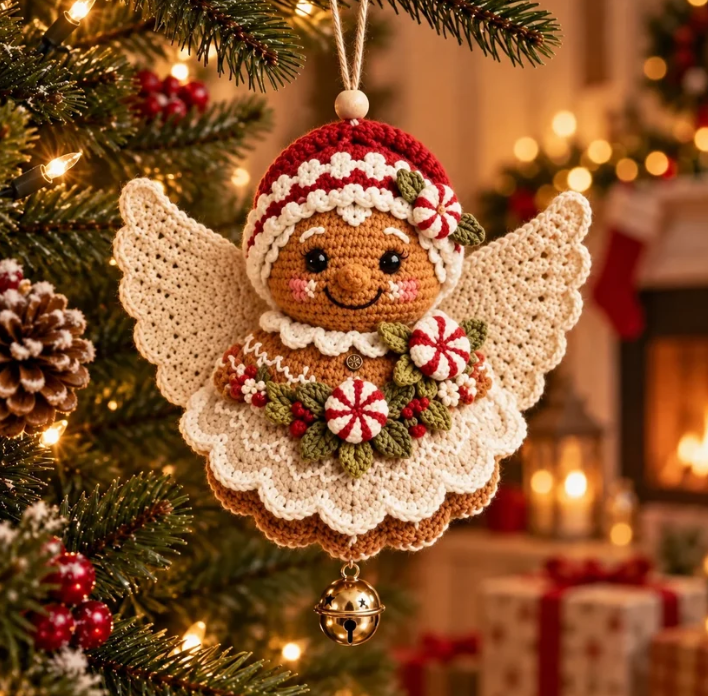 🎄 Diy Crochet Christmas Angel Ornament Kit – Make, Hang & Treasure✨