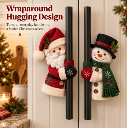 Christmas Santa & Snowman Handle Huggers – Set Of 2