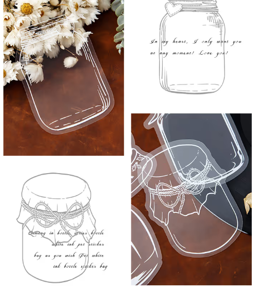 40pcs Transparent Dried Flower Bookmarks-DIY Gifts Bookmarks