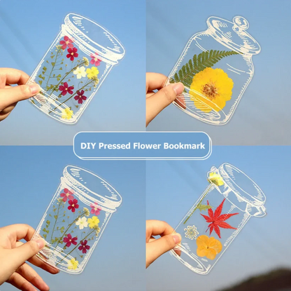 40pcs Transparent Dried Flower Bookmarks-DIY Gifts Bookmarks