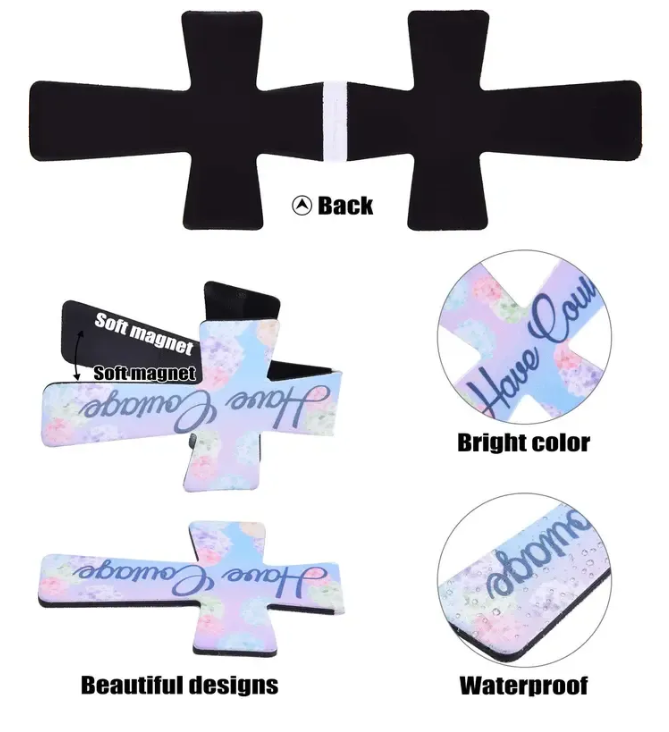 📖16 Pcs Magnetic Cross Bookmarks Gifts for Bible Study, Readers, Teachers, Students🌸✝️