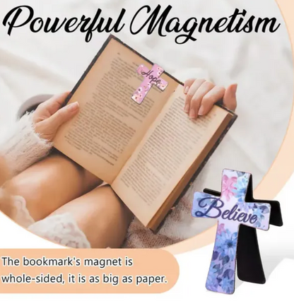 📖16 Pcs Magnetic Cross Bookmarks Gifts for Bible Study, Readers, Teachers, Students🌸✝️