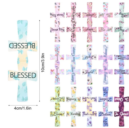 📖16 Pcs Magnetic Cross Bookmarks Gifts for Bible Study, Readers, Teachers, Students🌸✝️