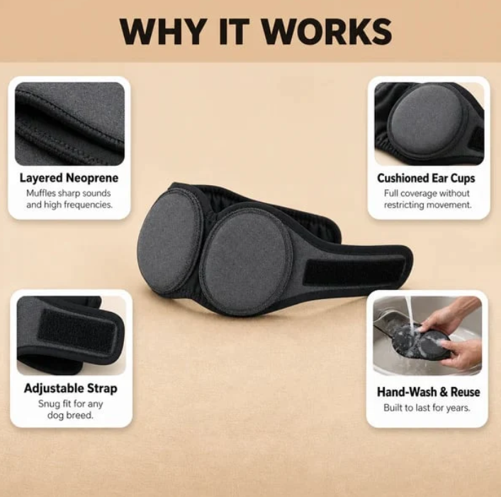 Noise Cancelling Dog Ear Wrap