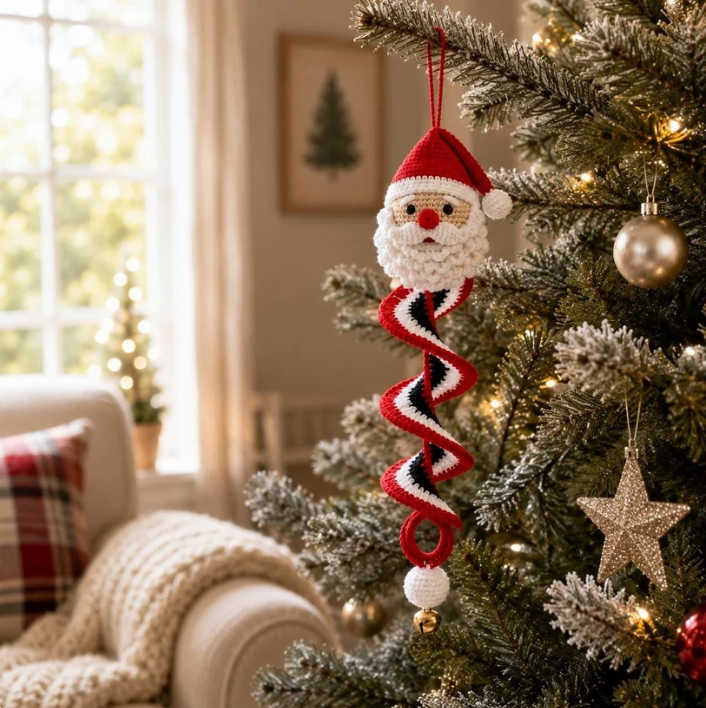 🔥Last Day 50% OFF - 🎅🌲Crochet Snowman Spiral Oranment DIY Kit