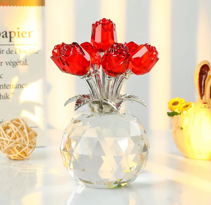 🔥Hot Sale 49% OFF💖💎Crystal Colorful Rose Flower Vase