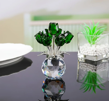 🔥Hot Sale 49% OFF💖💎Crystal Colorful Rose Flower Vase