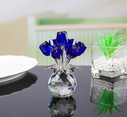 🔥Hot Sale 49% OFF💖💎Crystal Colorful Rose Flower Vase