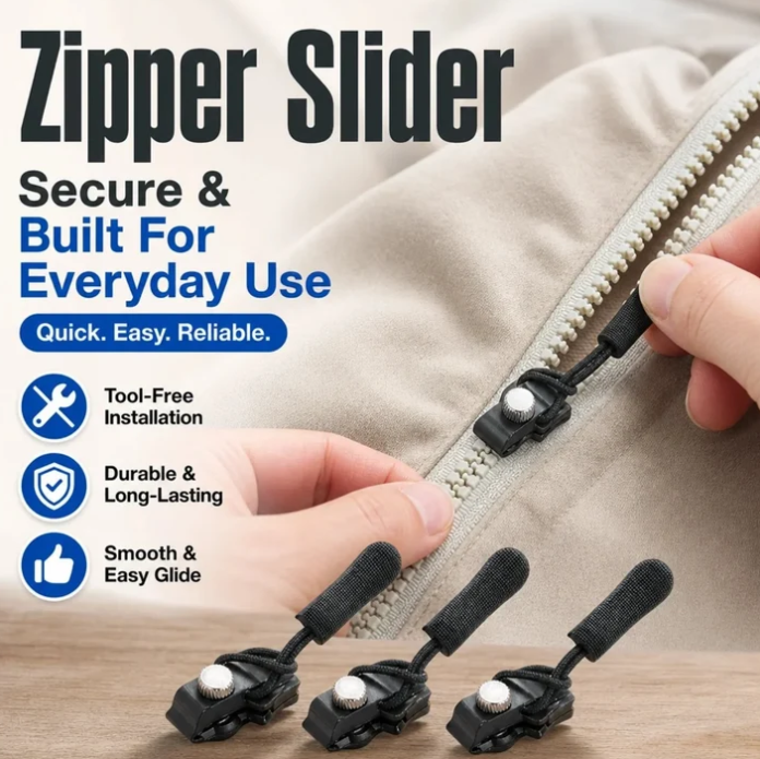 Zip Rescue Kit 🔧 15-Piece Universal Instant Zipper Fix in 3 Sizes