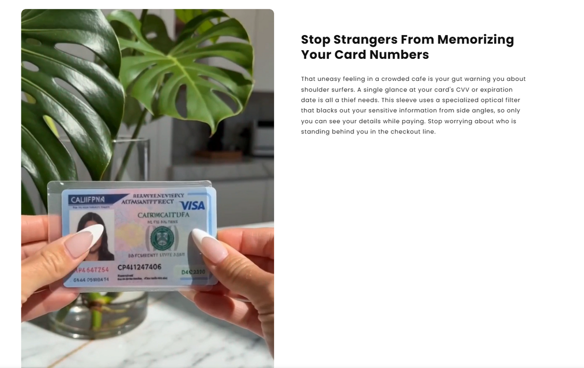 Anti-Spy Privacy Card Sleeve, Protective Card Holder with Privacy Film💳（10pcs)