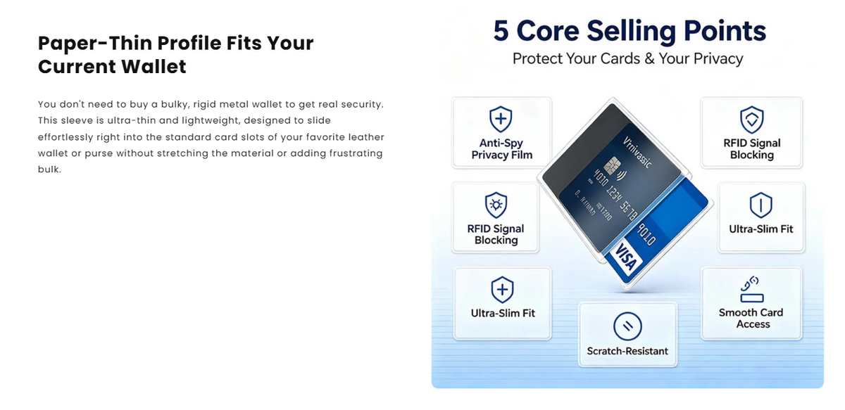 Anti-Spy Privacy Card Sleeve, Protective Card Holder with Privacy Film💳（10pcs)