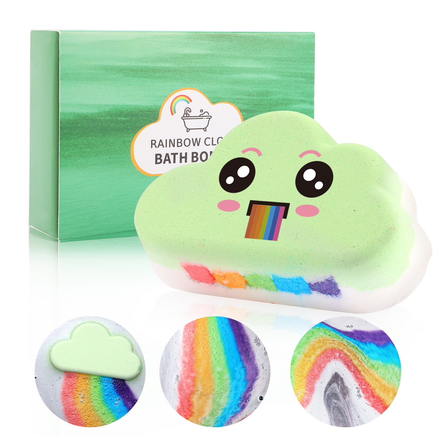 🌈 Bombas de Baño Nube Arcoíris – Convierte Cada Baño en un Mágico Spa de Arcoíris