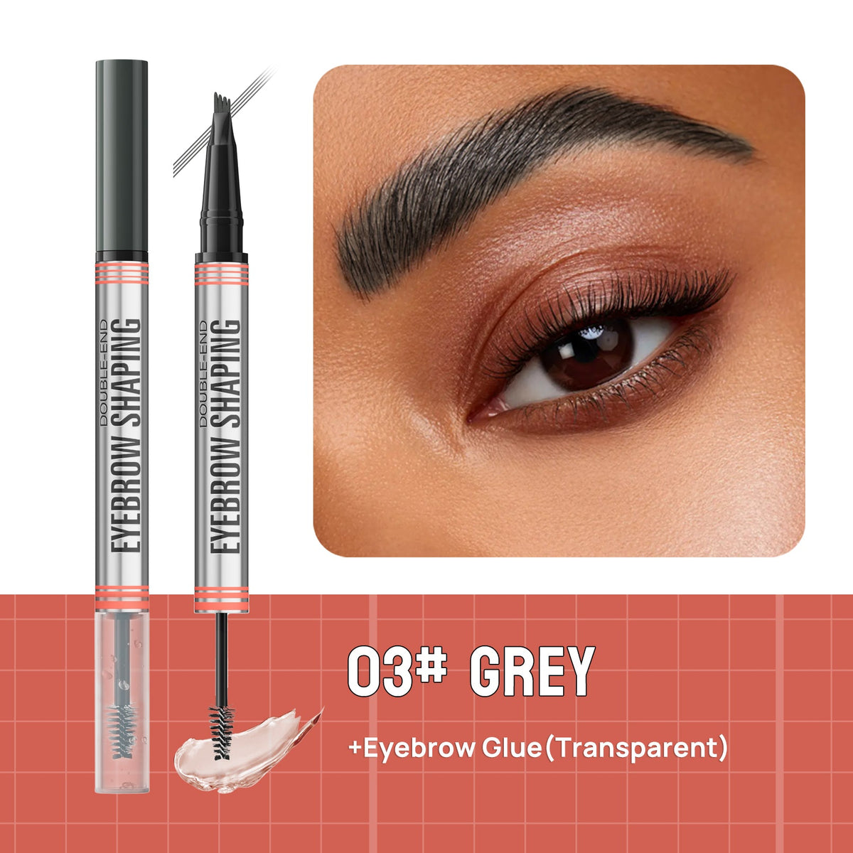 🔥✨BUY 1 GET 1 FREE!!2-in-1 Brow Pen and Sealing Brow Gel for Real Fuller Eyebrows🥳