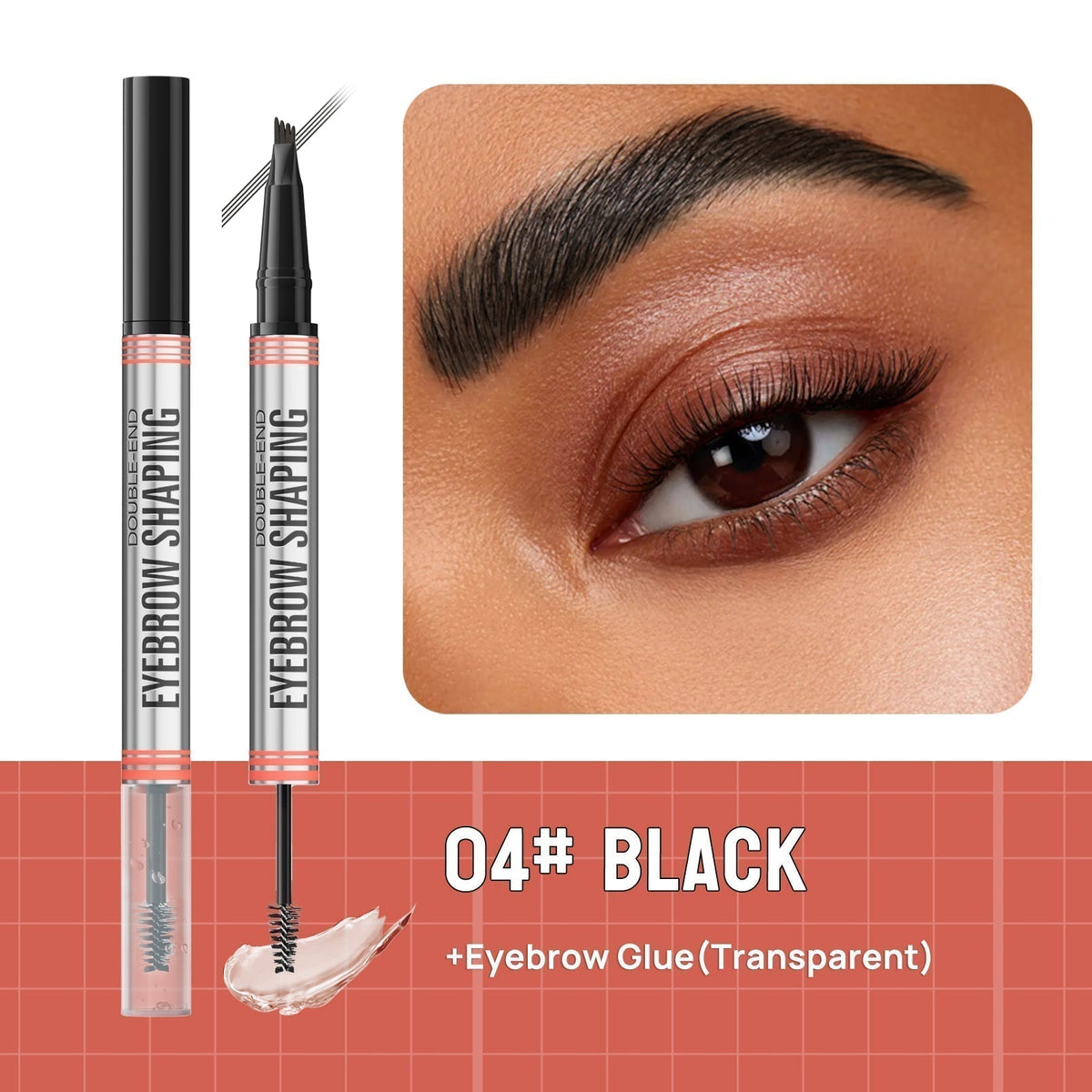🔥✨BUY 1 GET 1 FREE!!2-in-1 Brow Pen and Sealing Brow Gel for Real Fuller Eyebrows🥳